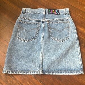 Vintage Steel 80’s High Waisted Jean skirt
